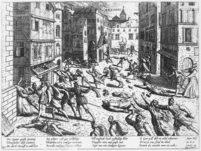 Scenes of the Spanish Fury at Antorff, 1576 by Flemish School