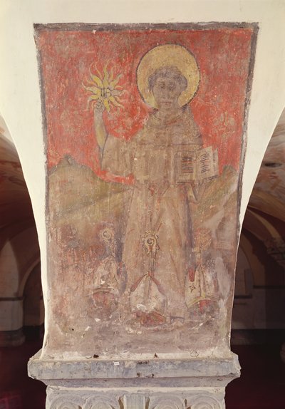 St. Bernardino of Siena, mural from the crypt by Flemish School