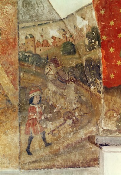 St. Guido, mural from the crypt by Flemish School