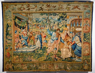 St. Paul with Barnabas expelled from the place of his preaching by Flemish School