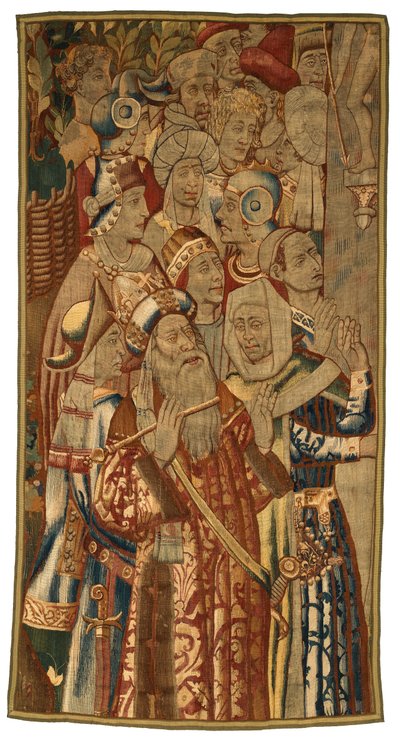Tapestry, A Jewish Gathering, Made in Flanders, Belgium, Possibly Mid 15th Century by Flemish School