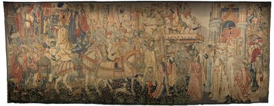 Tapestry Showing the Conquests of King Alfonso V of Portugal (Detail) by Flemish School