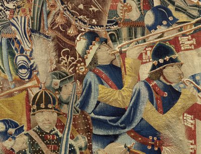 Tapestry Showing the Conquests of King Alfonso V of Portugal (Detail) by Flemish School