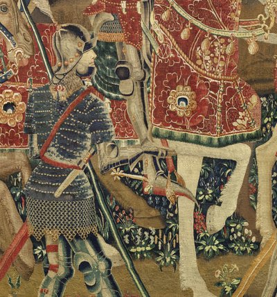 Tapestry Showing the Conquests of King Alfonso V of Portugal (Detail) by Flemish School