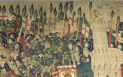 Tapestry Showing the Conquests of King Alfonso V of Portugal (Detail) by Flemish School