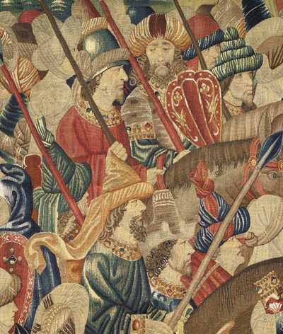 Tapestry Showing the Conquests of King Alfonso V of Portugal (Detail) by Flemish School