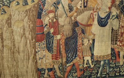 Tapestry Showing the Conquests of King Alfonso V of Portugal (Detail) by Flemish School