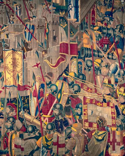 Tapestry Showing the Conquests of King Alfonso V of Portugal (Detail) by Flemish School