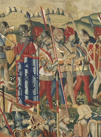 Tapestry Showing the Conquests of King Alfonso V of Portugal (Conquistas de Alfonso V de Portugal), Tournai (Detail) by Flemish School