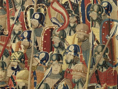 Tapestry Showing the Conquests of King Alfonso V of Portugal (Conquistas de Alfonso V de Portugal), Tournai (Detail) by Flemish School