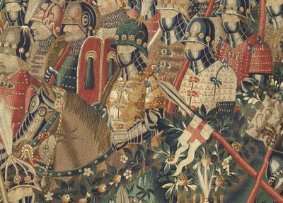 Tapestry Showing the Conquests of King Alfonso V of Portugal (Conquistas de Alfonso V de Portugal), Tournai (Detail) by Flemish School