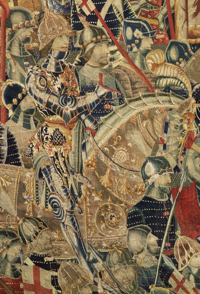 Tapestry showing the Conquests of King Alfonso V of Portugal (detail) by Flemish School