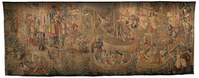 Tapestry Showing the Conquests of King Alfonso V of Portugal (detail) by Flemish School