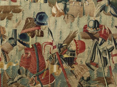 Tapestry showing the Conquests of King Alfonso V of Portugal, Tournai (detail) by Flemish School