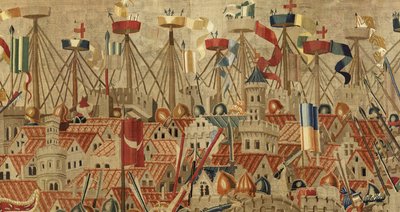 Tapestry showing the Conquests of King Alfonso V of Portugal by Flemish School