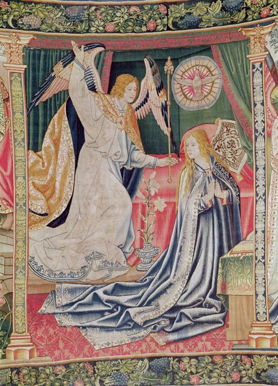 The Annunciation, Brussels Workshop, c.1510 by Flemish School