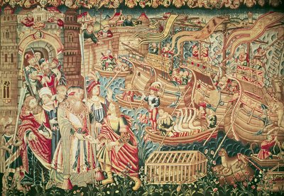 The Arrival of Vasco da Gama in Calcutta, 20th May 1498 by Flemish School