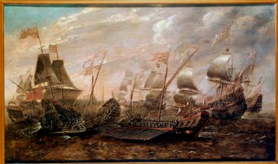 The Invincible Armada: Naval Battle that Saw the Defeat of the Spanish Armada Against the English Fleet in August 1588, Flemish School by Flemish School