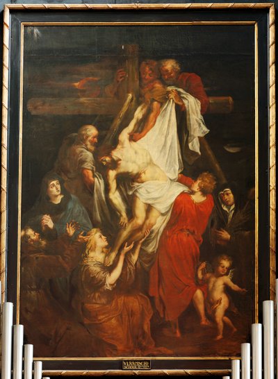 The high altar. The painting. Flemish master. 17th century. by Flemish School