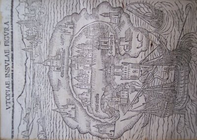 Title Page of Utopia by Thomas More, Leuven 1516 by Flemish School