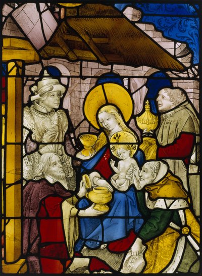 Window depicting the Adoration of the Kings by Flemish School
