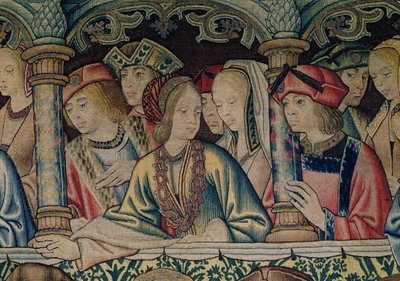 Women at the court of David, (detail) by Flemish School