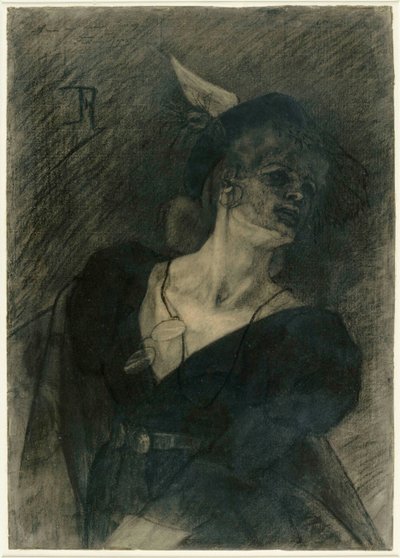 Lady with a Lorgnette by Félicien Rops