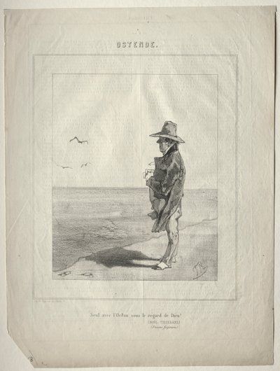 Ostend (Alone with the Ocean under the Gaze of God!) by Félicien Rops