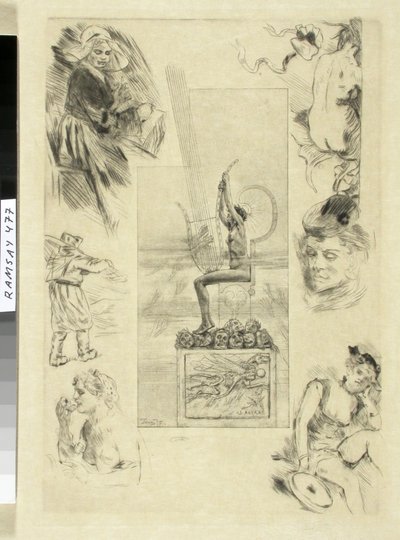 The Great Lyre. Title Image for the 1887 Edition of Mallarmé
