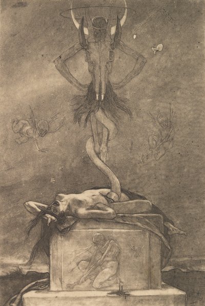 The Sacrifice, from The Satanic Ones by Félicien Rops