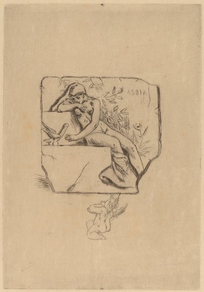The Sparrow of Lesbie by Félicien Rops