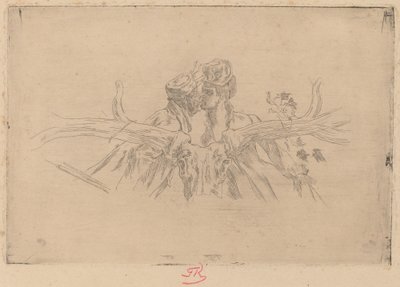 The Train of Maris by Félicien Rops