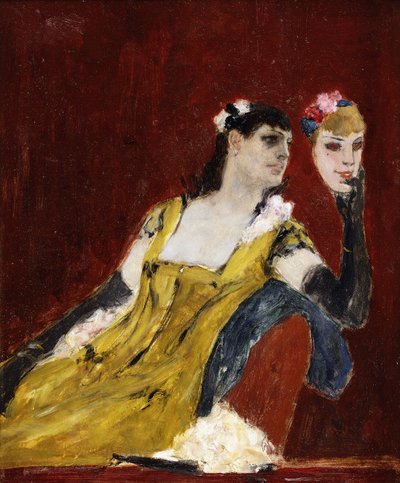 Woman with a Mask by Félicien Rops