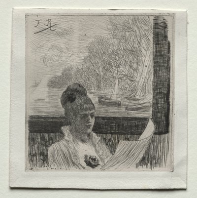 Young Woman by Félicien Rops