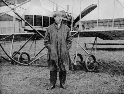 London-Manchester Air Race: Mr Jack Alcock and His Maurice Farman Biplane by Flight Photo