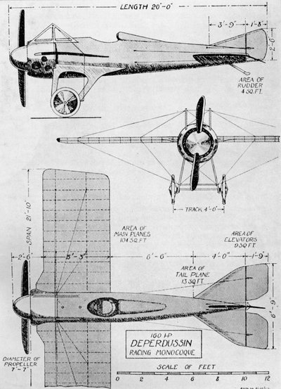 Probably The Fastest Aeroplane in Existence at the Outbreak of War: The Deperdussin Monoplane by Flight Photo