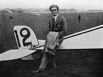The Aerial Derby: Lord Carbery with His Morane-Saulnier Monoplane by Flight Photo