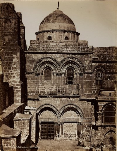 Album Palestine 1887: the basilica of the Holy Sepulchre in Jerusalem by Félix Bonfils