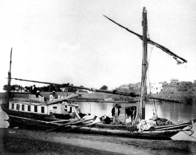 Boat on the Nile, Egypt, 1878 by Félix Bonfils