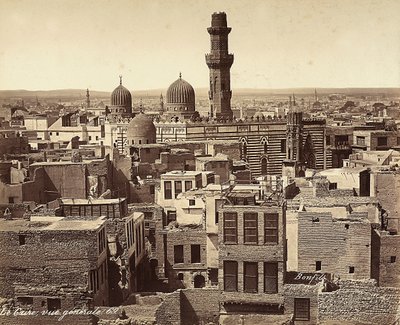 Panoramic View of Cairo, Egypt by Félix Bonfils