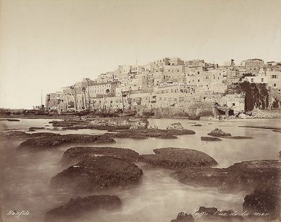 Panoramic view of Jaffa, Israel by Félix Bonfils