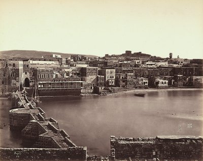 Panoramic View of a City in Israel by Félix Bonfils