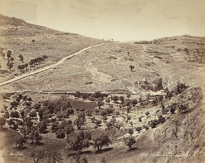 Panoramic View of the Valley of the Cedron or Josafat, on the Outskirts of Jerusalem by Félix Bonfils