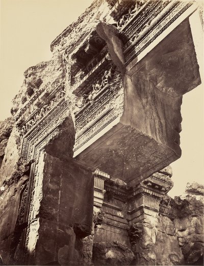 Gate of the Temple of Jupiter (Falling Stone) - Baalbek by Félix Bonfils