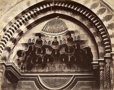Relief of a niche, Egypt by Félix Bonfils