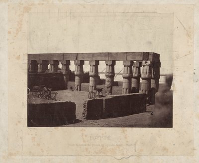Remains of the Luxor Temple (Égypte) by Félix Bonfils