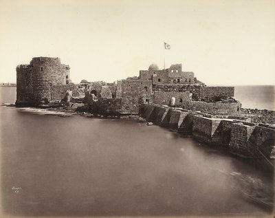View of a Fortress on the Sea by Félix Bonfils