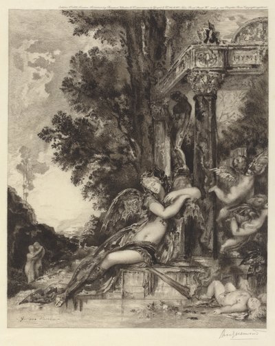 The Goddess Discord by Félix Bracquemond, after Gustave Moreau