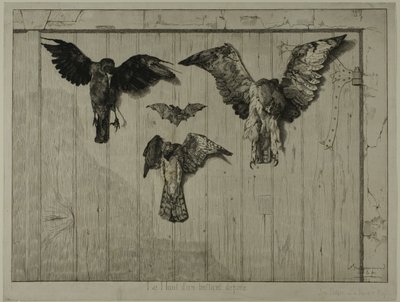 The Upper Part of a Door by Félix Henri Bracquemond