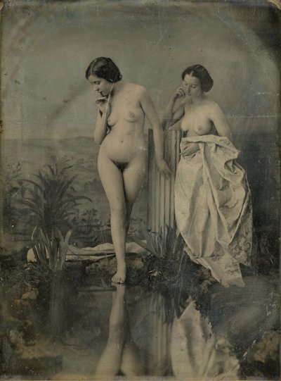 The Bathers - Naked Study for a Pictorial Composition by Félix Jacques Moulin